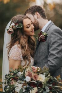 fall wedding bride hairstyle