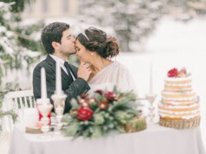 winter wedding hair style